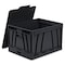 Storex Collapsible Crate w/Lid, 13-3/5"x20"x10-2/5", Black STX61809U04C - alternate 7